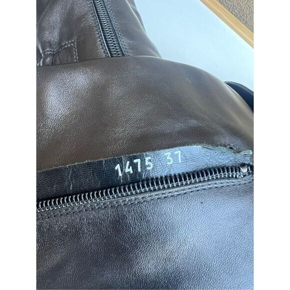 ZOCAL VERO CUOIO Heeled Boots Black Leather Knee High Womens Size 37 (US 7) - Picture 12 of 12